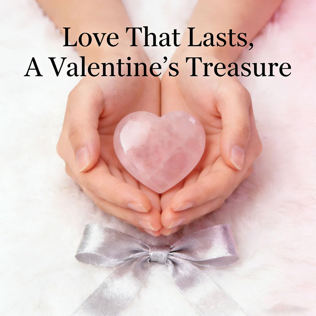 ideayard 45mm Rose Quartz Heart, Crystal Stone 1pcs Puff Heart, Love Palm Healing Stone Reiki Crystal Gemstone Worry Stones for