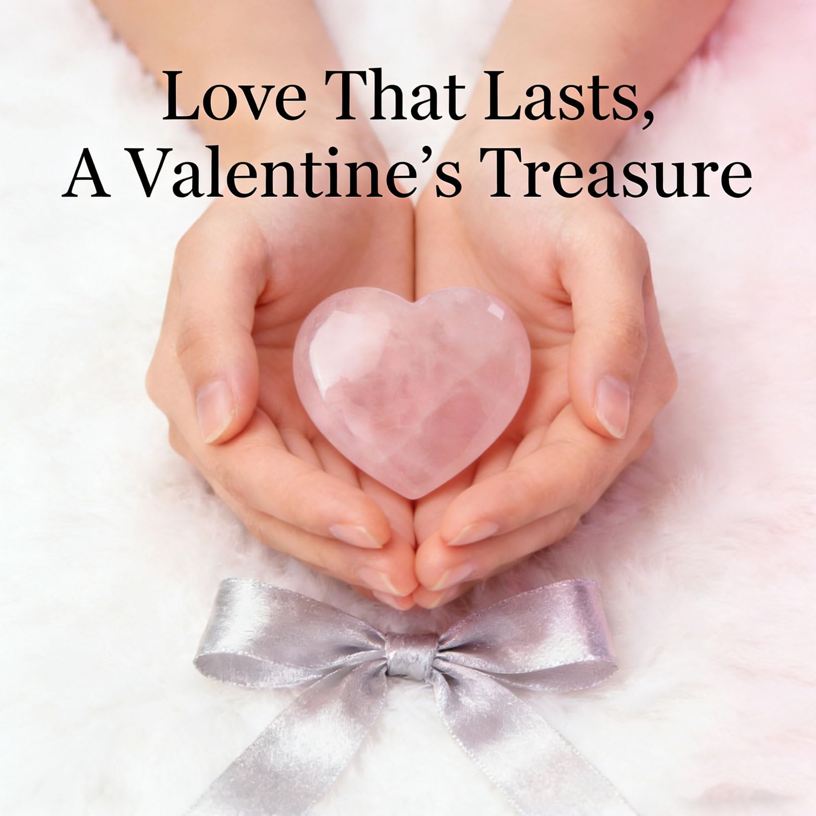 ideayard 45mm Rose Quartz Heart, Crystal Stone 1pcs Puff Heart, Love Palm Healing Stone Reiki Crystal Gemstone Worry Stones for