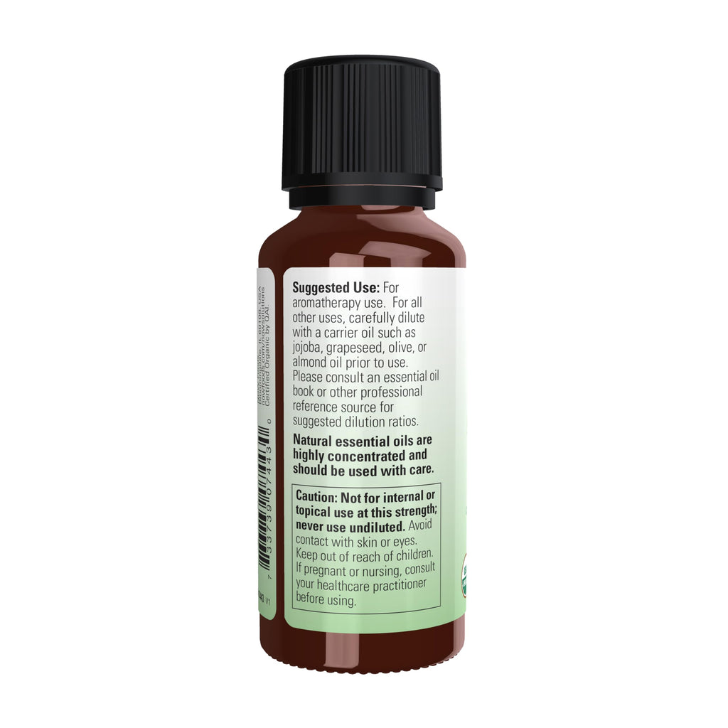 NOW Foods Essential Oils, Organic Oregano Oil, Comforting Aromatherapy Scent, Steam Distilled, 100% Pure, Vegan, Child Resistant