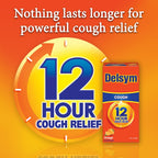 Delsym Adult 12 Hr Cough Relief Liquid, Orange, 5oz