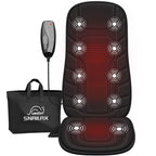 Snailax Massage Seat Cushion with 10 Vibration Motors, Back Massager with Heat, Massage Chair Pad with 5 Vibration Modes, 2 Heat