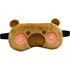 HXINFU Funny Animal Eye Masks Groundhog Sleep Mask for Women Sleeping Costume Gitfs Men