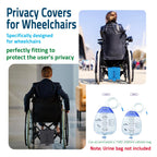 JISUNZON Urine Drainage Bag Holder - Privacy Covers for Wheelchairs, Bed Rails, Scooters - Conceals Catheter Line, Nephrostomy P