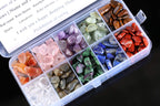 YRDGRG Crystal Quartz,10-Stone Mix:Red Crystal,Rose Quartz,Amethyst,Prehnite,Tiger's Eye, Quartz,Labradorite,Ruby in Zoisite,Lap