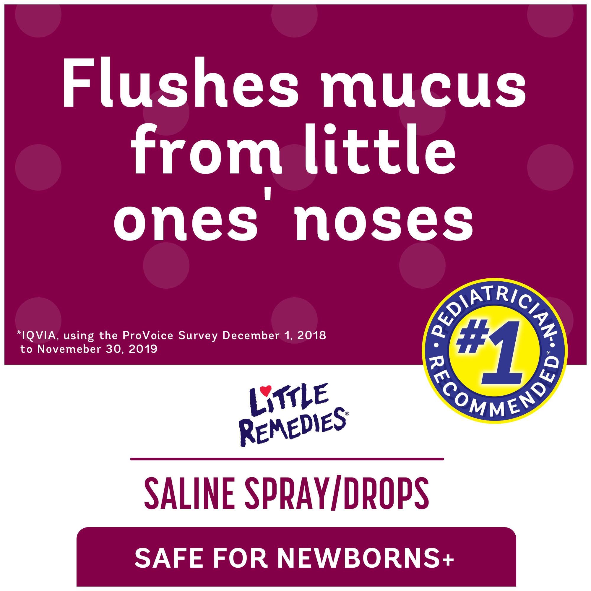 Little Remedies Noses Saline Spray Drops, 1 Fl Oz