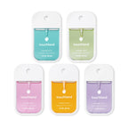 Touchland Power Mist Hydrating Hand Sanitizer Spray, TOP 5 Set (Applelicious, Sandalwood, Lavender, Berry, Citrus), 1 FL. OZ. Tr