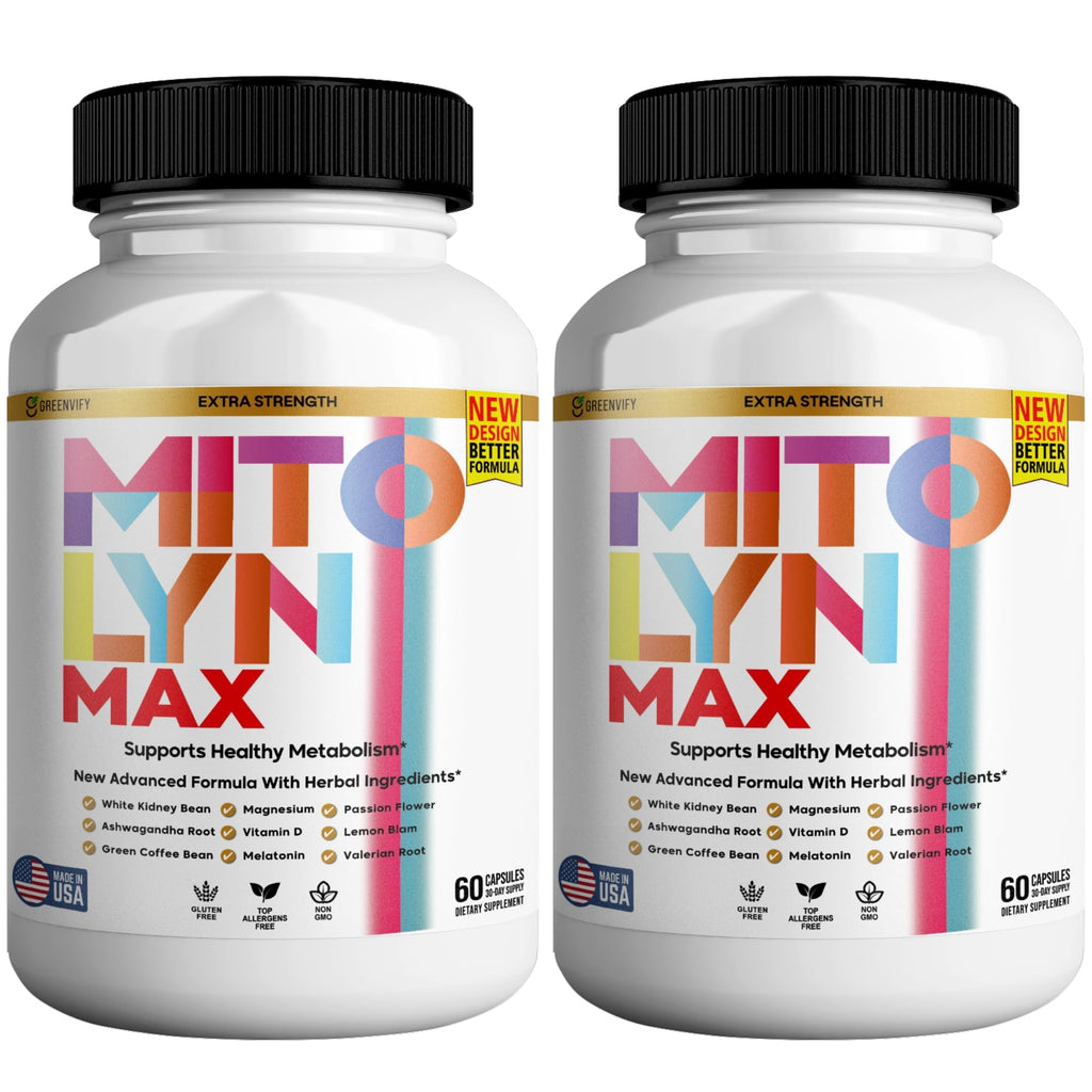 GREENVIFY Mitolyn Max Burner Burn Powerful Formula Anabolic Recovery, Natural Sleep Aid with Magnesium, Ashwaganda - 120 Capsule