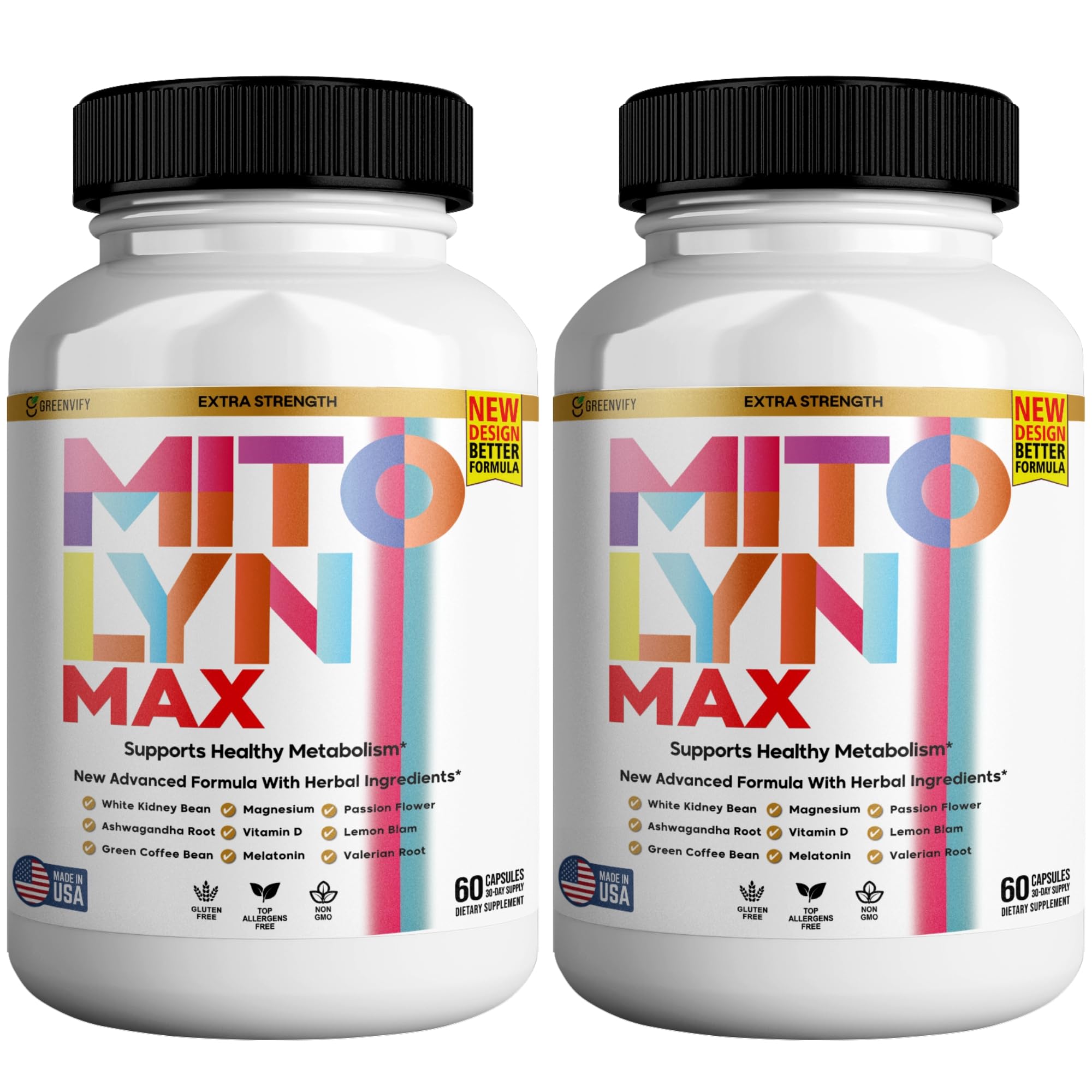 GREENVIFY Mitolyn Max Burner Burn Powerful Formula Anabolic Recovery, Natural Sleep Aid with Magnesium, Ashwaganda - 120 Capsule