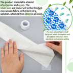Jutom 30 Count Skinfold Dry Sheet Silver Disposable Incontinence Pads Skin Management Non Chafing for Women Absorbent Underpads