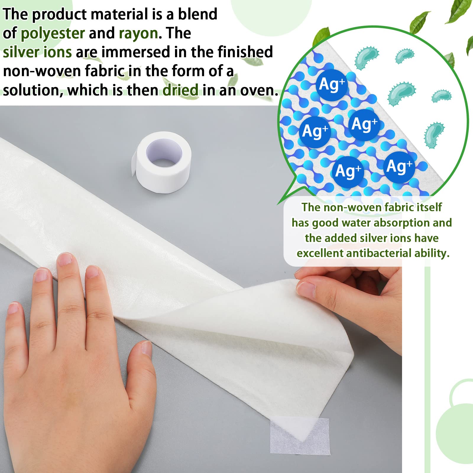 Jutom 30 Count Skinfold Dry Sheet Silver Disposable Incontinence Pads Skin Management Non Chafing for Women Absorbent Underpads