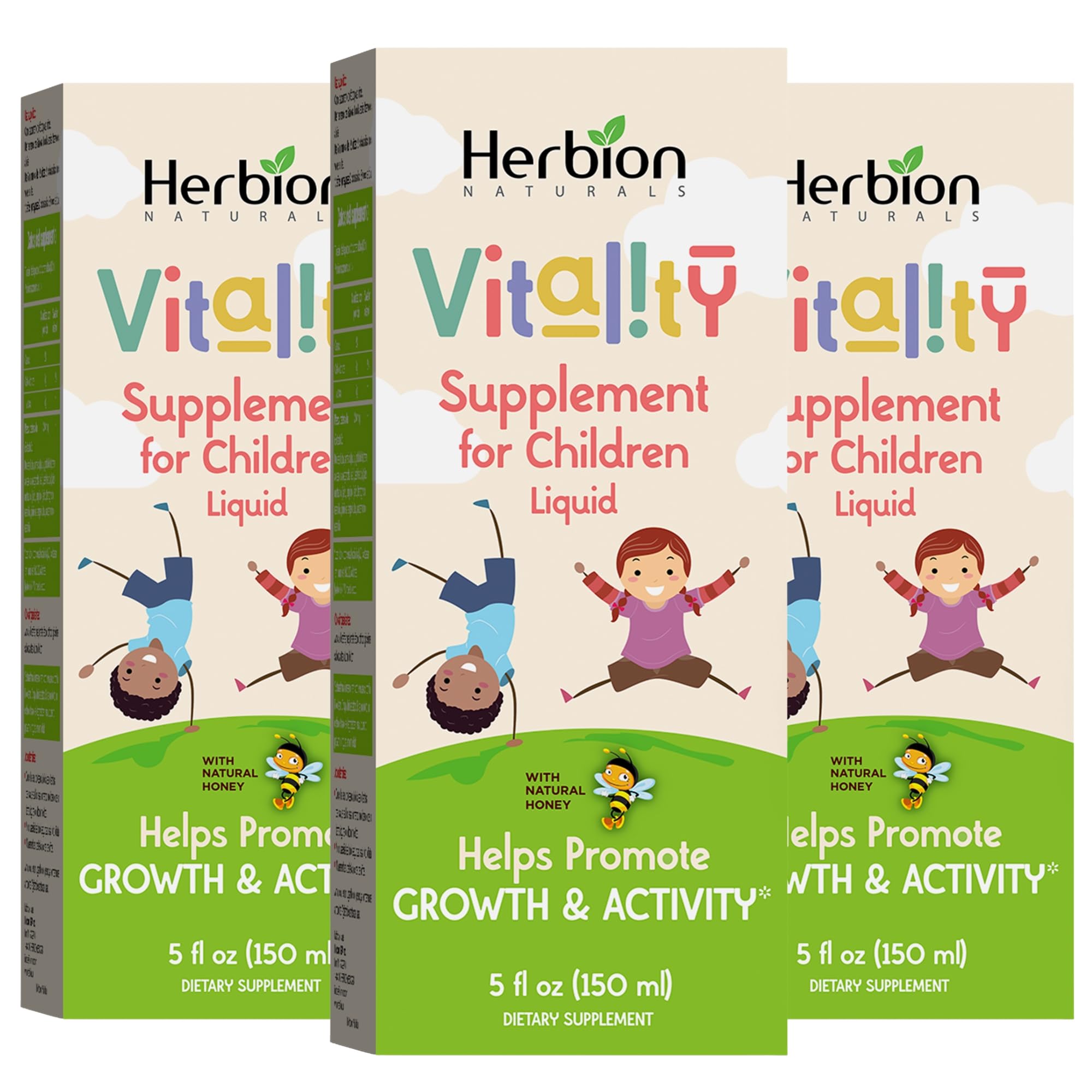 Herbion Naturals Vitality Supplement For Children, Promotes Growth And Appetite, Relieves Fatigue, Improves Mental & Physical Pe