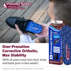 PowerStep Pinnacle Maxx Orthotic Insoles - Orthotics for Overpronation with Maximum Stability & Comfort - Firm + Flexible Angled