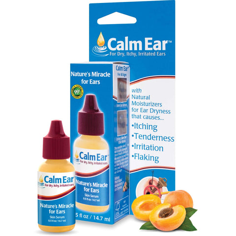 Calm Ear, Ear Drops for Itchy Ears, Clogged Ears, Irritated Ears, Dry Ears. All Natural Ear Oil for, Babies, Kids, Adults, Cats 