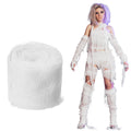 Preboun Halloween Mummy Bandage Wrap Bloody Gauze Zombie Makeup Props Creepy Costume Bandage Cosplay Party(White,131.2 ft X 3.15