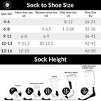 6 Pairs of Cotton Diabetic Non-Binding Neuropathy Crew Socks (White, Fits Mens shoe size 9-12/Womens shoe size 10-13)