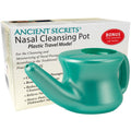 Ancient Secrets Neti Pot Sinus Rinse - Nasal Cleansing Pot, Plastic Travel Model, Nasal Irrigation, BPA-Free Neti Pot  + 6 Pre-M
