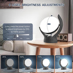 Voraiya Light Therapy Lamp, UV-Free 10000 Lux Therapy Light, Rotatable Happy Sunlight Lamp with 5 Brightness & 3 Color Temperatu