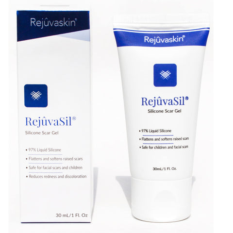 Rejuvaskin Rejuvasil Silicone Scar Gel - Scar Treatment for Surgical Scars for Face, Body, Burn, Keloids, and Acne Scar - Silico