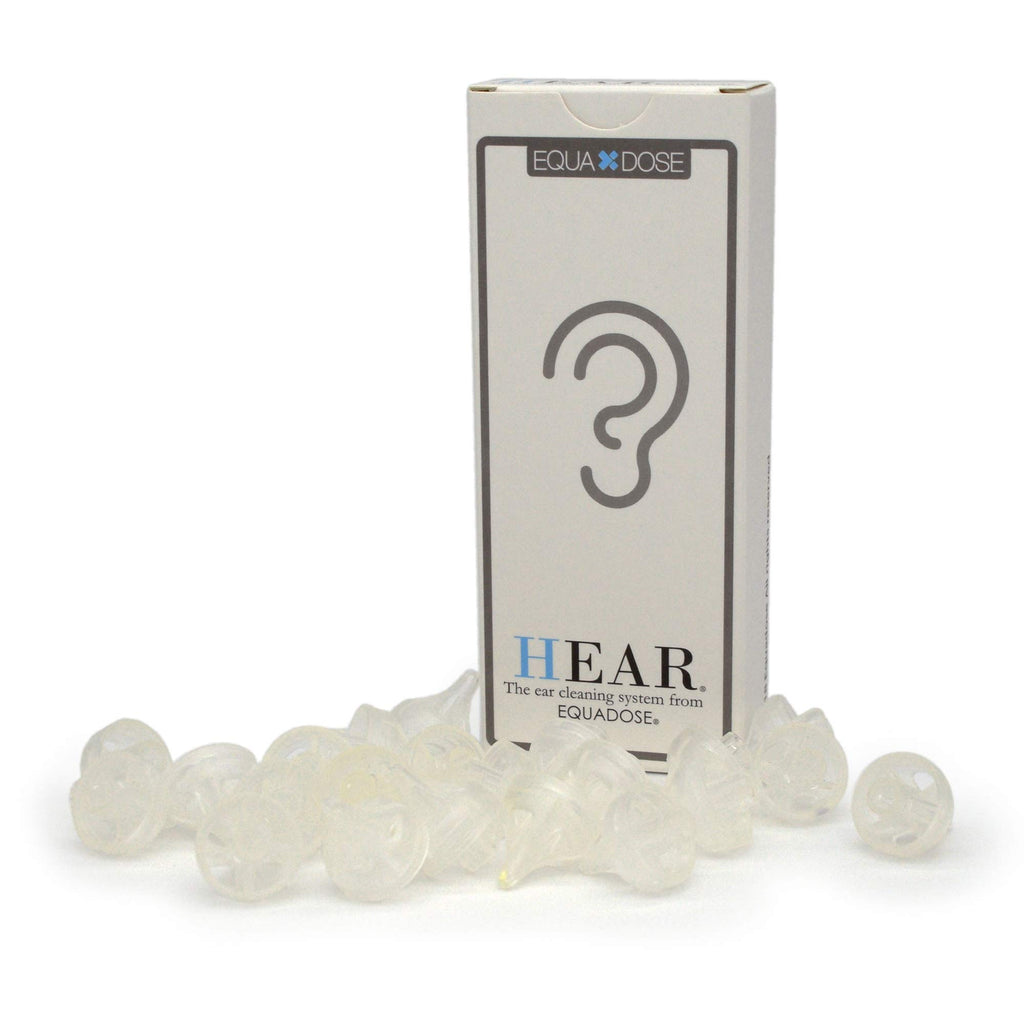 EQUADOSE Ear Wax Removal Tips by SafeFlush, Compatible with HEAR Irrigation Kit, 20-Pack Disposable Moldable Tips for Effective 