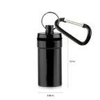 Deke Home - Keychain Pill Holder, Aluminium Small Pill Case, Waterproof Pill Bottle Organizer, Portable Mini Travel Container fo