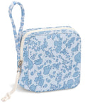 Chicarries Small Makeup Bag | Discreet Period Bag Pad Pouch for Purse| Sanitary Napkin Storage & Tampon Holder for Travel (Flowe