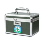 Medication Lock Box with Combination, Lockable Medicine Storage Box, Empty First Aid Box, Security Lock Box, Medical Organizer, 