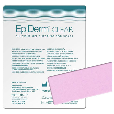 BIODERMIS Epi-Derm Keloid C-Strips, Silicone Gel Sheeting for Scars, Ideal for C-Section, Tummy Tuck, Hysterectomy & Cardiac Sur