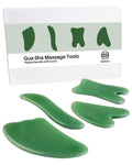 MoHern Gua Sha Massage Tools, 4 Pcs Gua Sha Tools of Multi-Shapes, Guasha Scraping Massage Tools for Face and Body