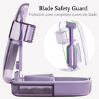 ColeMela Pill Cutter Splitter for Small and Tiny Pills, or Large Pills. V-Shaped Design for Multiple Sizes. Safety Blade Guard.