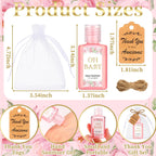 Frienda 24 Sets Baby Shower Hand Sanitizer Gift Set Travel Size Hand Sanitizers Gift Bulk Mini Sanitizer for Wedding Thank You G