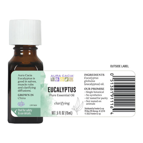Aura Cacia Eucalyptus Essential Oil (1x0.5Oz)
