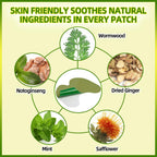 MOSKESON Knee Patches - 36Pcs Warming Herbal Plaster for Joint, Wormwood Extract Sticker for Knee, Back, Neck, Shoulder