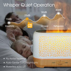 Earnest Living Essential Oil Diffuser Ultrasonic Classic Flame Air Diffuser 200ml Fire Mist Timers Night Lights and Auto Off Fun