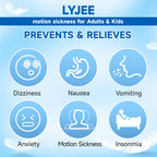 LYJEE Nausea Bands for Morning Sickness Relief Motion Sickness Bands for Adults and Kids Acupressure Sea Sickness Wristbands for