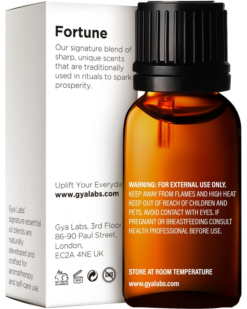 Gya Labs Fortune Essential Oil Blend - Uplifting & Inviting (0.34 Fl Oz)