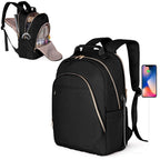 Fasrom Nurse Bag Backpack for Work Women with USB Charging Hole, Home Health Clinical Bag with Laptop Compartment for Staff Nurs