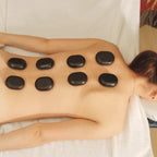Master Massage Large Flat Ovular Basalt Hot Stone Massage 8piece Pack 3 X 2X 1rock, for Professional, Spa, Massage Therapy, Rela