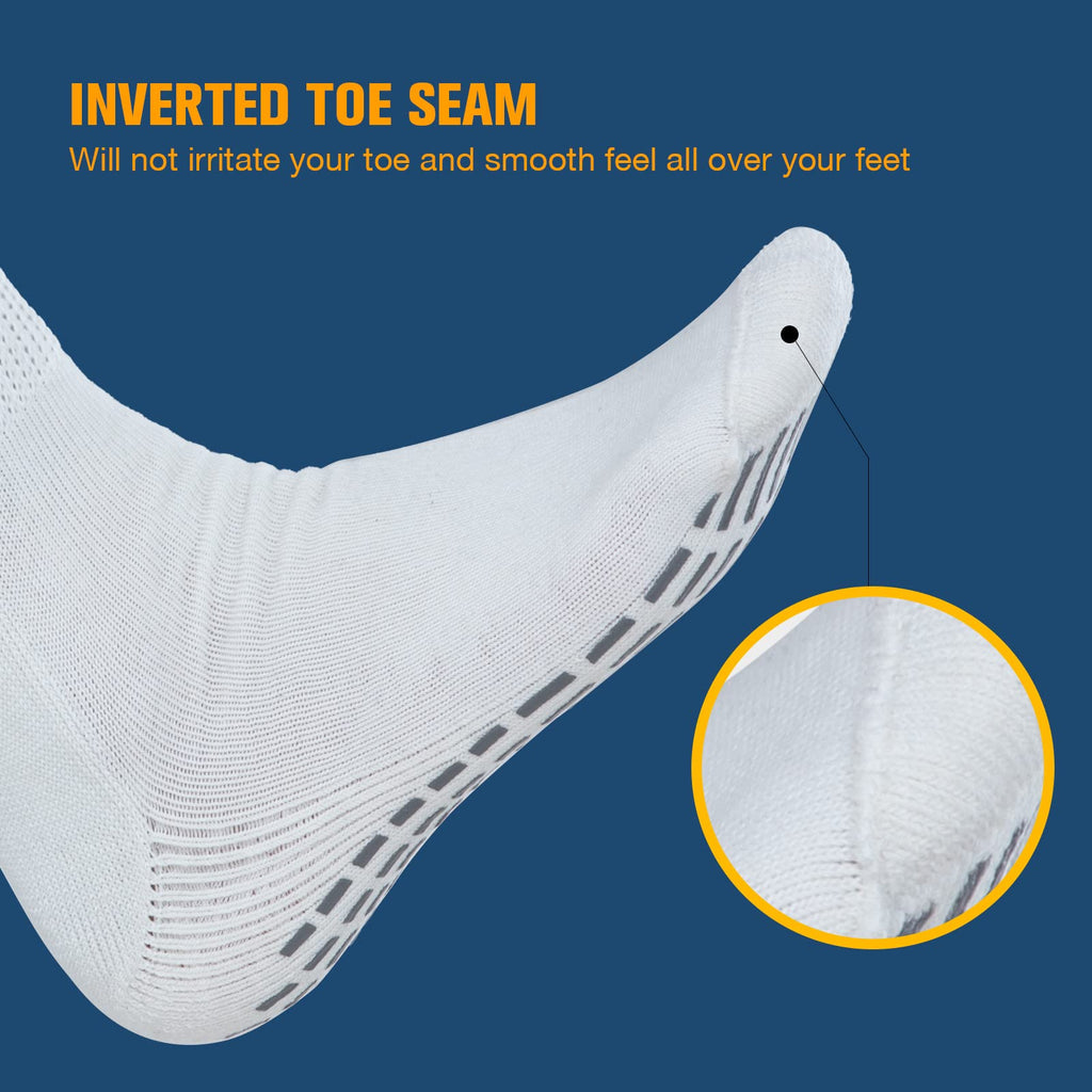 Bulinlulu Extra Wide Socks for Swollen Feet-4 Pairs Extra Wide Diabetic Socks for Men,Extra Wide Hospital Bariatric Socks Non Sl