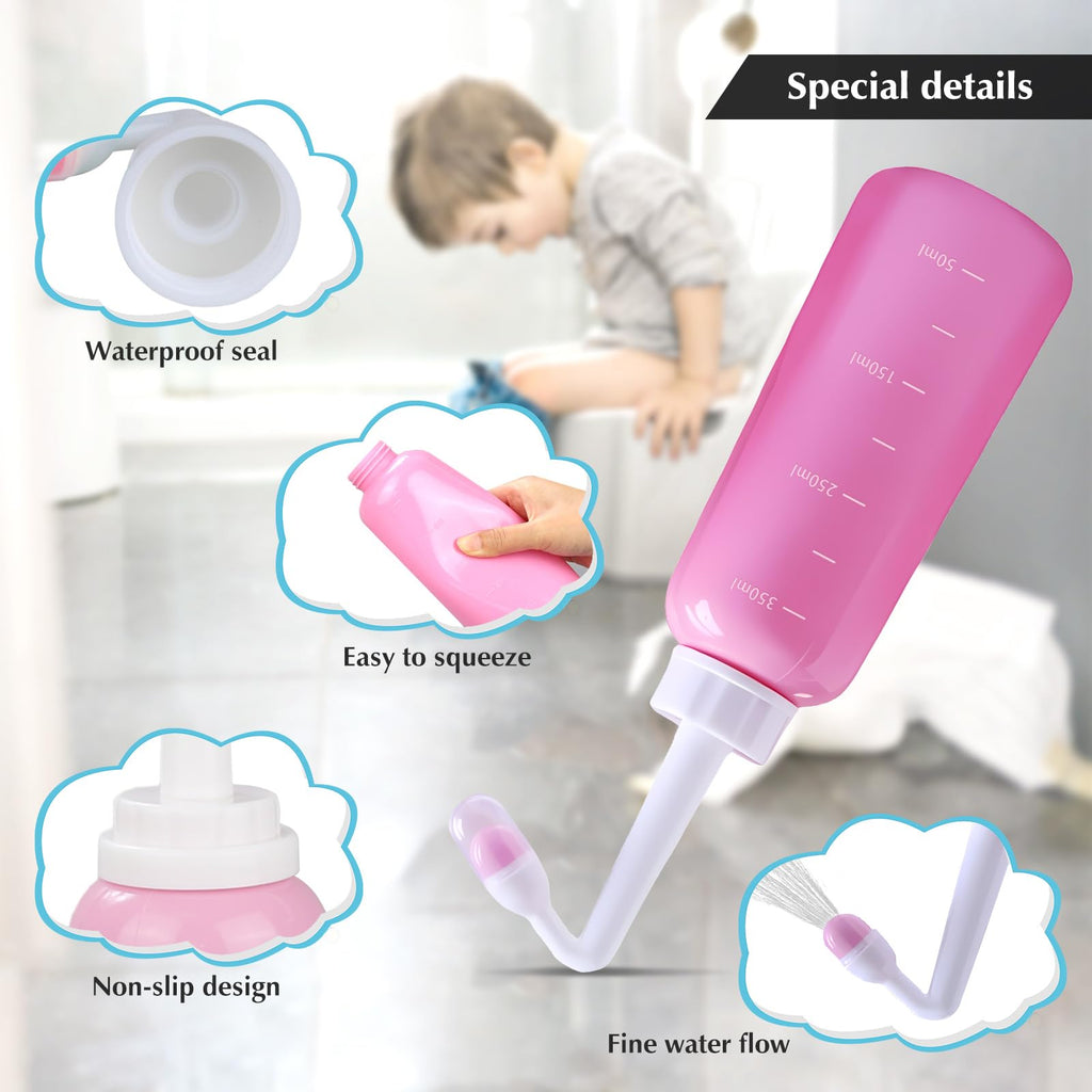 OOCOME Peri Bottle for Postpartum Care, Travel Large Capacity 12oz/350ml, Portable Handheld Bidet for Perineal Recovery and Clea