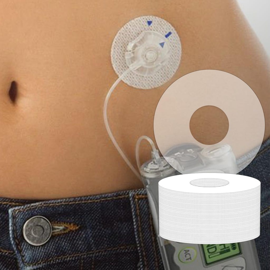 Universal Adhesive Patches for CGM and Insulin Pumps, 0.8-Inch Hole, 20 Pack Waterproof 10-14Days & Breathable Clear Patches, Pr
