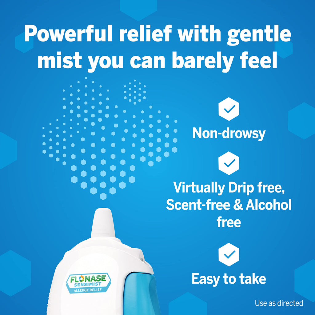 Flonase Sensimist Allergy Relief Nasal Spray for Non-Drowsy, 24-Hour Multi-Symptom Allergy Relief - 60 Sprays