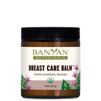 Banyan Botanicals Breast Care Balm - Organic Herbal Salve with Tulsi & Palmarosa - for Lymph Massage & Breast Health - Promotes 