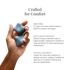Shikohin Tsubo-Oshi Massage Tools: 2-Pack Pressure Point Reflexology Tool - Handheld Silicone Massager for Knots, Muscle Tension