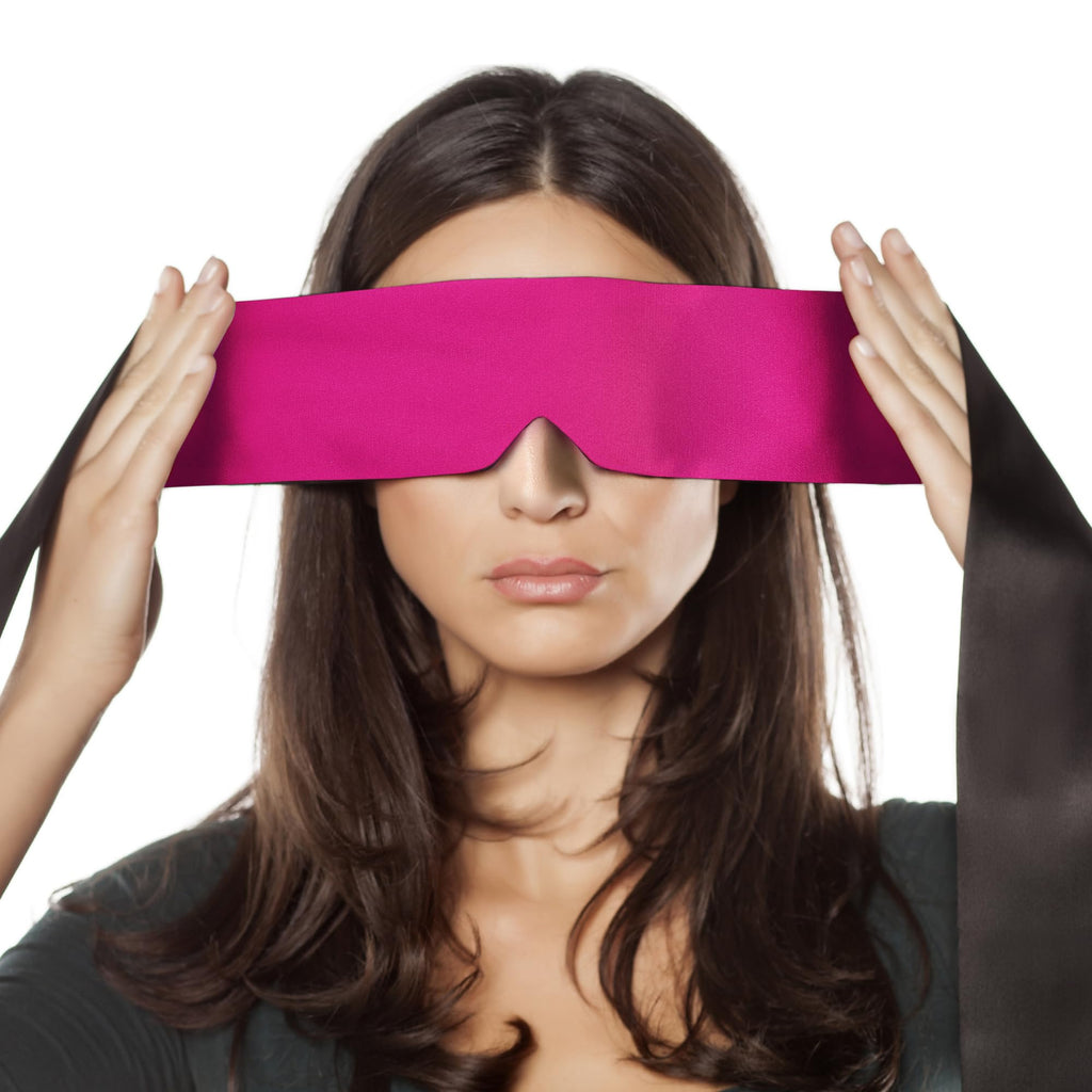 FRESHME Satin Sleeping Mask - Eye Mask for Sleeping Comfortable Adjustable Eye Blindfold Cover for Women Men Night Travel Nap Yo