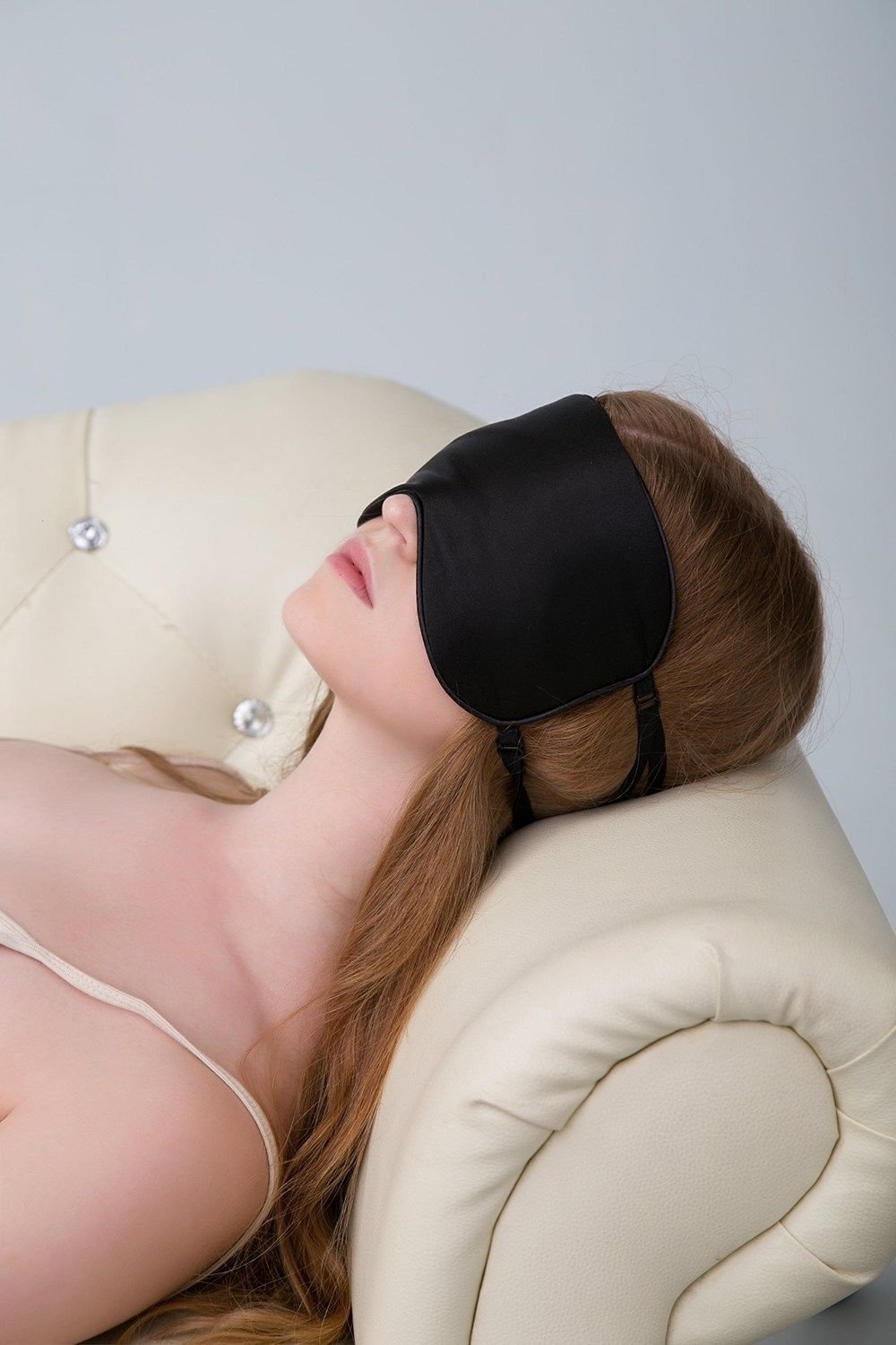 ALASKA BEAR Sleep Mask 2 Straps, Mulberry Silk, Twin Thin Elastic Bands Stay Put All Night, Super-Smooth Slim Eye Mask Two Adjus