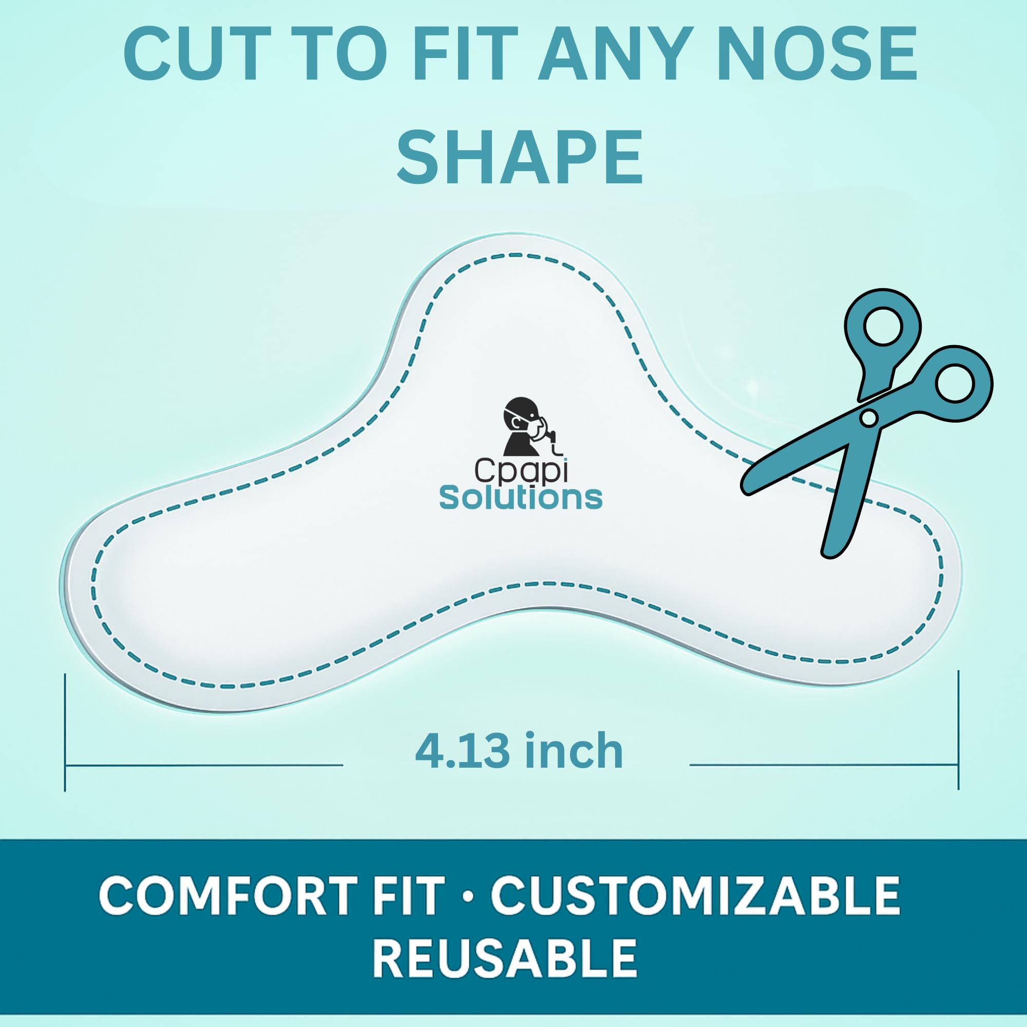 CPAPi Solutions CPAP Gel Nose Pads 10 Pack by CPAPi Solutions - Soft Cushion for CPAP Mask Comfort - Helps Prevent Irritation, R