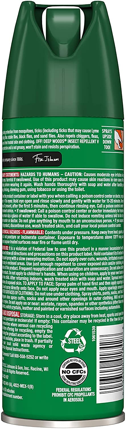 OFF! Deep Woods Insect Repellant Spray, 6 Ounce (Pack of 3)
