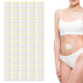 50pcs Castor Oil Belly Button Patch, 2.36inch White Castor Oil Pack Wrap Disposable Self-Adhesive Castor Oil Pad Organic Castor 