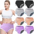 Timgle 8 Pcs Reusable Adult Diapers for Women Incontinence Adults Leak Proof Cotton Cloth Underwear Washable Absorbency Underpan