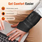 Cordless Wrist Heating Pad, Hand Wrap Brace with 3 Heats and Vibrations, Versatile Heating Pad for Knee, Elbow, Wrist, Ankle
